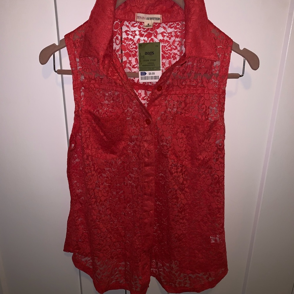 Zeana Outfitters Sleeveless Button down S